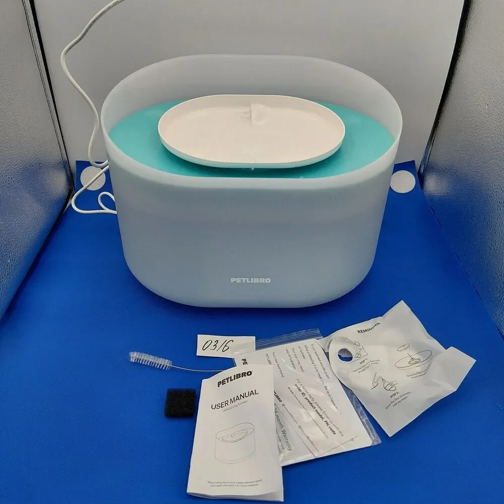 NEW-PETLIBRO CAPSULE PLWF008 WATER FOUNTAIN FOR DOGS AND PETS